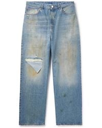 Vetements - Straight-Leg Distressed Jeans - Lyst