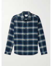 Oliver Spencer - Treviscoe Checked Organic Cotton-flannel Shirt - Lyst
