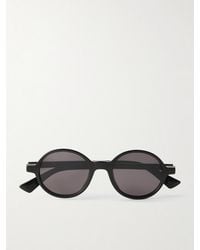 Bottega Veneta - Round-Frame Acetate Sunglasses - Lyst