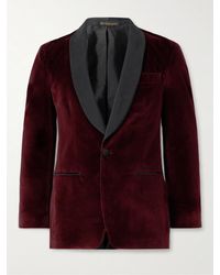 Rubinacci - Slim-fit Shawl-collar Cotton-velvet Tuxedo Jacket - Lyst