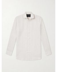 Favourbrook - Bridford Cutaway-collar Linen Shirt - Lyst