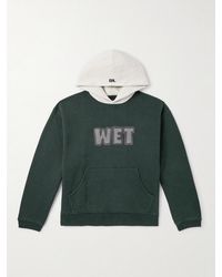 ERL - Logo-Print Cotton-Blend Jersey Hoodie - Lyst