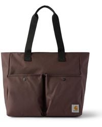 Carhartt - Jake Webbing-Trimmed Logo-Appliquéd Canvas Tote Bag - Lyst