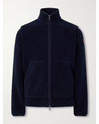 Moncler - Logo-Appliquéd Zip-Up Fleece Jacket - Lyst