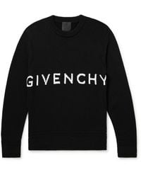 Givenchy - 4g Logo-intarsia Cotton Sweater - Lyst