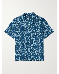 Frescobol Carioca - Roberto Camp-collar Floral-print Linen Shirt - Lyst
