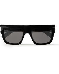 Saint Laurent - Square-frame Recycled-acetate Sunglasses - Lyst