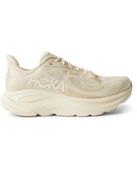 Hoka One One - Clifton 10 Rubber-Trimmed Jacquard Running Sneakers - Lyst