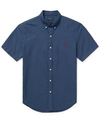 Polo Ralph Lauren - Slim-fit Button-down Collar Cotton-chambray Shirt - Lyst