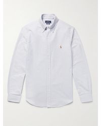 Polo Ralph Lauren - Slim-fit Striped Cotton Oxford Shirt - Lyst