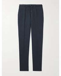 Slowear - Venezia 1951 Slim-fit Cotton And Linen-blend Trousers - Lyst