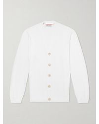 Brunello Cucinelli - Knitted Linen And Cotton-Blend Cardigan - Lyst