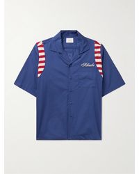 Rhude - American Spirit Hemd aus Baumwollpopeline mit Reverskragen - Lyst