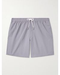 MR P. - Straight-Leg Mid-Length Garment-Dyed Swim Shorts - Lyst