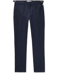 Orlebar Brown - Griffon Slim-fit Linen Trousers - Lyst