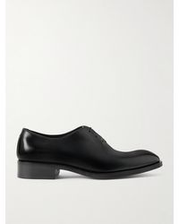 Tom Ford - Whole-cut Glossed-leather Oxford Shoes - Lyst
