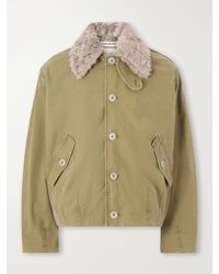 Our Legacy - Aerial Wool And Linen-Blend Trimmed Cotton-Canvas Jacket - Lyst