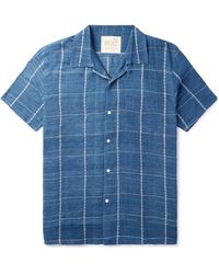 Kardo - Convertible-collar Embroidered Cotton-muslin Shirt - Lyst