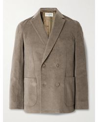 Officine Generale - Leon Double-breasted Cotton-corduroy Blazer - Lyst