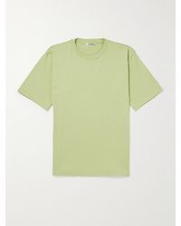 AURALEE - Luster Plaiting Pima Cotton-jersey T-shirt - Lyst