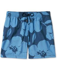 Canali - Straight-leg Mid-length Floral-print Swim Shorts - Lyst