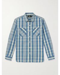 RRL - Farrell Checked Cotton Shirt - Lyst