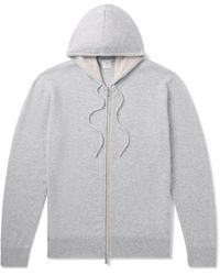 Eleventy - Cashmere Zip-Up Hoodie - Lyst