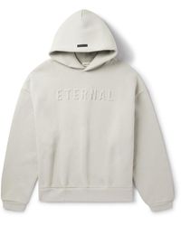Fear Of God - Eternal Logo-Embossed Cotton-Blend Jersey Hoodie - Lyst