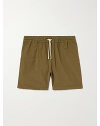 Portuguese Flannel - Atlantico Straight-Leg Cotton-Seersucker Drawstring Shorts - Lyst
