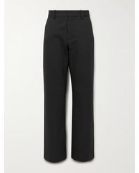 Acne Studios - Palvin Straight-leg Pinstriped Wool-blend Trousers - Lyst