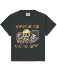 GALLERY DEPT. - Night Of The Living Dead Glittered Printed Cotton-Jersey T-Shirt - Lyst