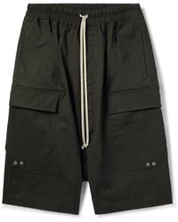 Rick Owens - Pod Cotton-Blend Poplin Drawstring Cargo Shorts - Lyst