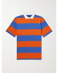 Polo Ralph Lauren - Striped Cotton-Jersey Polo Shirt - Lyst