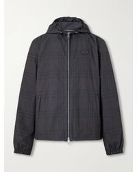 Burberry - Newport Logo-Appliquéd Checked Cotton Jacket - Lyst