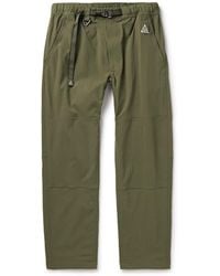 Nike - Acg Straight-leg Belted Logo-embroidered Shell Trousers - Lyst