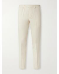 Thom Sweeney - Straight-Leg Cotton-Twill Trousers - Lyst