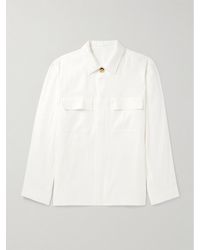 Lardini - Linen-blend Overshirt - Lyst