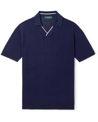 Incotex - Zanone Slim-Fit Cotton Polo Shirt - Lyst