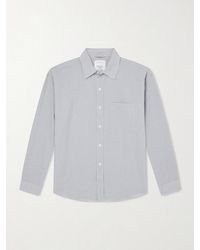 mfpen - Executive Checked Cotton-seersucker Shirt - Lyst