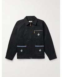Adish - Qarnabeet Embroidered Cotton-Canvas Chore Jacket - Lyst