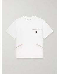 Sacai - Carhartt Wip Logo-Appliquéd Cotton-Jersey T-Shirt - Lyst