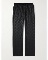 Celine - Gerade geschnittene Jogginghose aus technischem Jersey mit Jacquard-Logomuster - Lyst