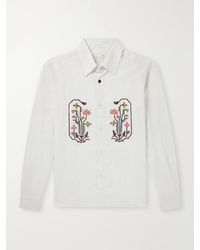 Kardo - Luis Embroidered Cotton Shirt - Lyst