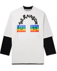 Acne Studios - Eyloch Face Rainbow T-shirt - Lyst