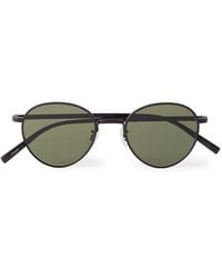 Oliver Peoples - Round-frame Titanium Sunglasses - Lyst