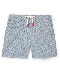 Orlebar Brown - Standard Scara Straight-leg Mid-length Printed Recycled Swim Shorts - Lyst