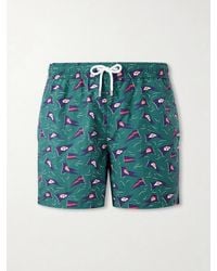 Drake's - Straight-Leg Mid-Length Printed Swim Shorts - Lyst