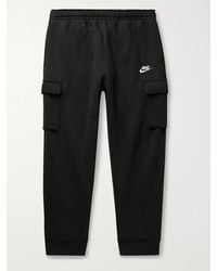 Nike - Pantaloni sportivi cargo slim-fit a gamba affusolata in jersey di misto cotone Sportswear Club - Lyst