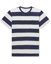 Velva Sheen - Striped Cotton-jersey T-shirt - Lyst