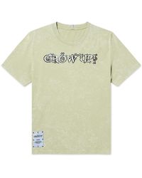 McQ - Printed Tie-dyed Cotton-jersey T-shirt - Lyst